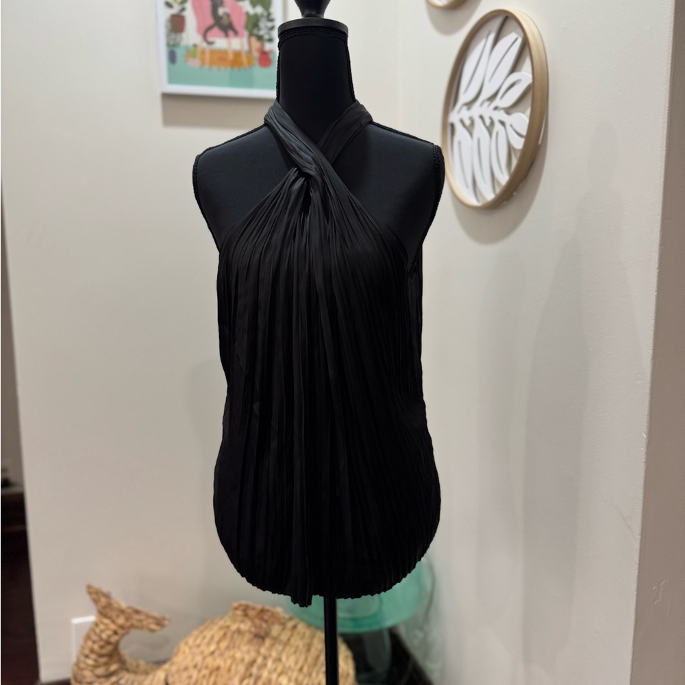 Elegant Rachel Zoe Black Halter Top - Picture 3 of 12